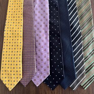 7 Designer Ties (Charvet, Kiton, Zegna, Armani)